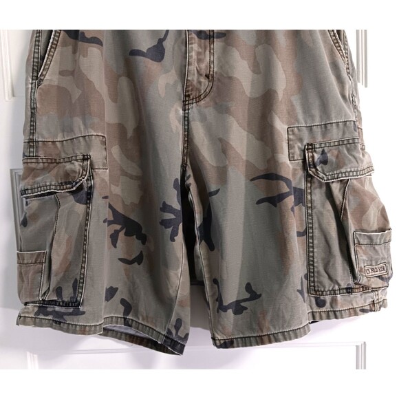 Vtg Y2K Cargo Shorts Mn 36 Multicam Baggy Grunge Skater Military Tactical Combat - Picture 4 of 12